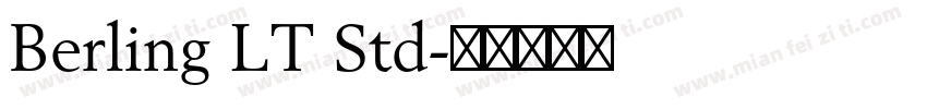 Berling LT Std字体转换